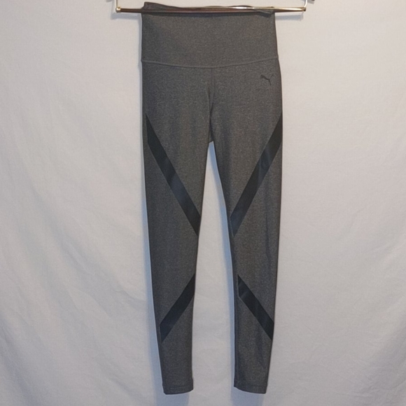 Puma Power Cell Gray/Black Athletic Leggings sz: S - Picture 3 of 11